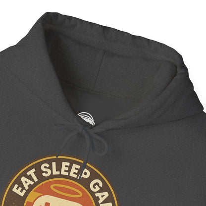 Eat Sleep Game Repeat – Retro Gamer Hoodie 🎮